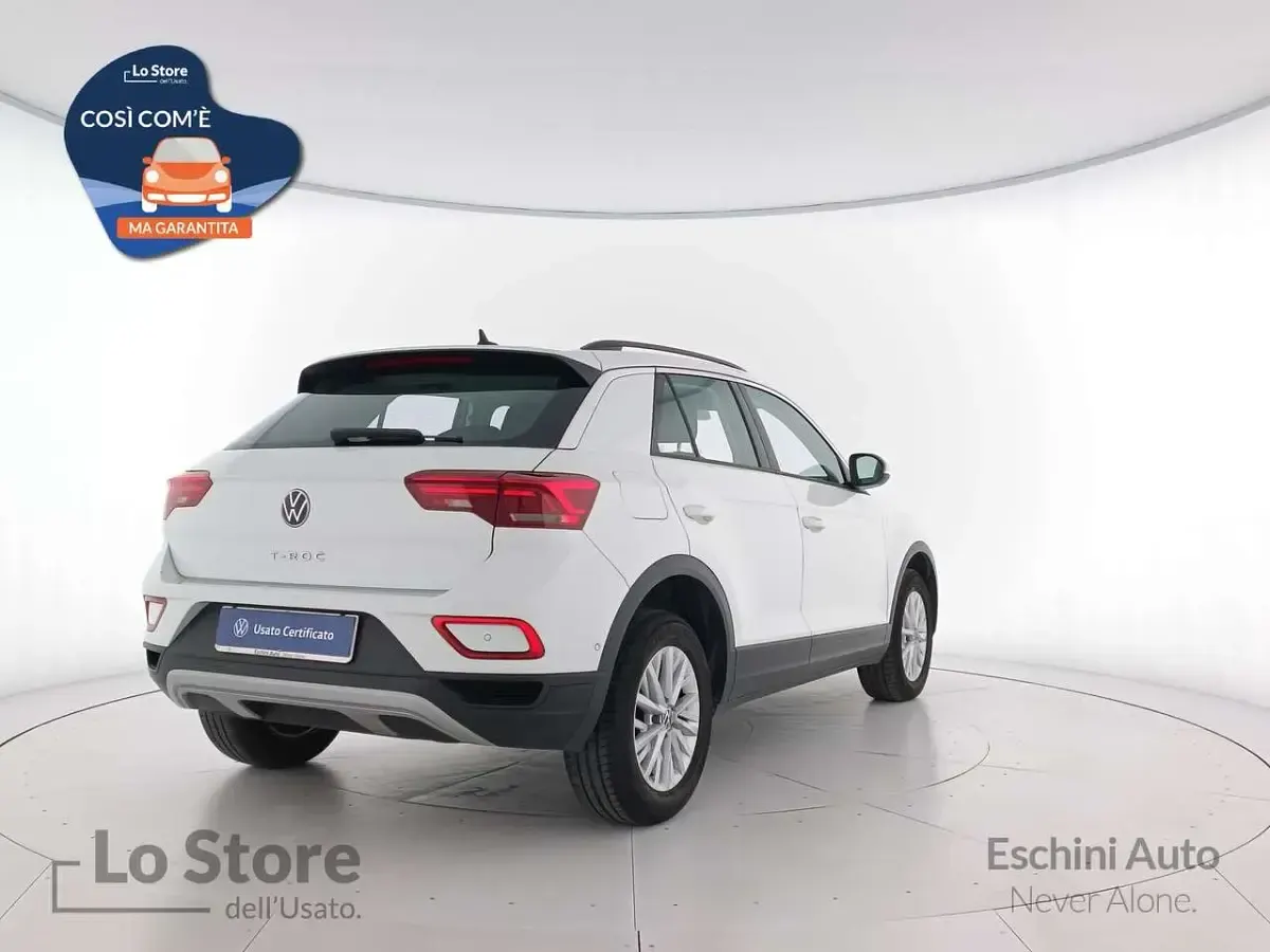 Usata VW T-Roc Life 110 CV (80 kW) 2022 Pure white SUV