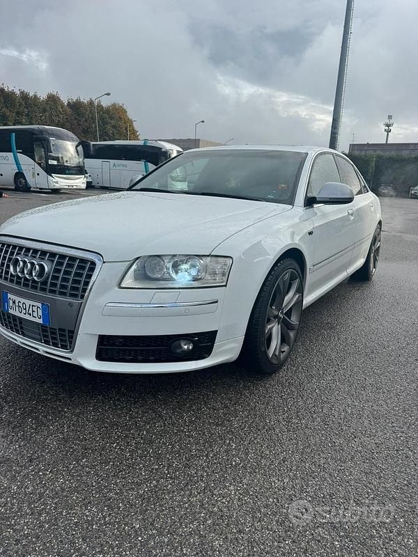Usata Audi S8 450 CV (330 kW) 2007 Bianco Berlina
