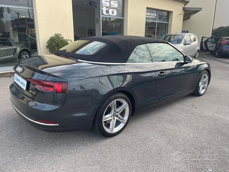 Usata Audi A5 Cabriolet Design 190 CV (139 kW) 2019 Nero Cabrio