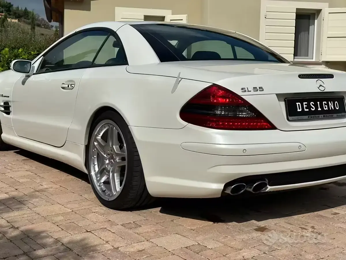 Usata Mercedes SL500 AMG 517 CV (380 kW) 2006 Bianco Cabrio