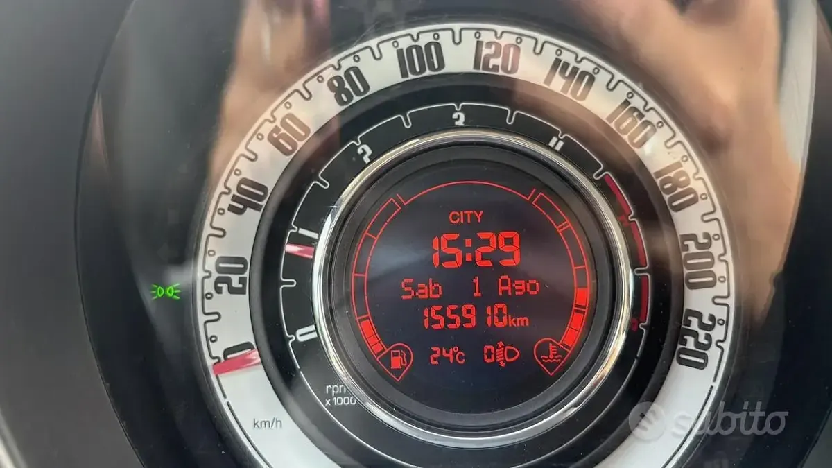 Usata Fiat 500 75 CV (55 kW) 2009 Nero Cabrio