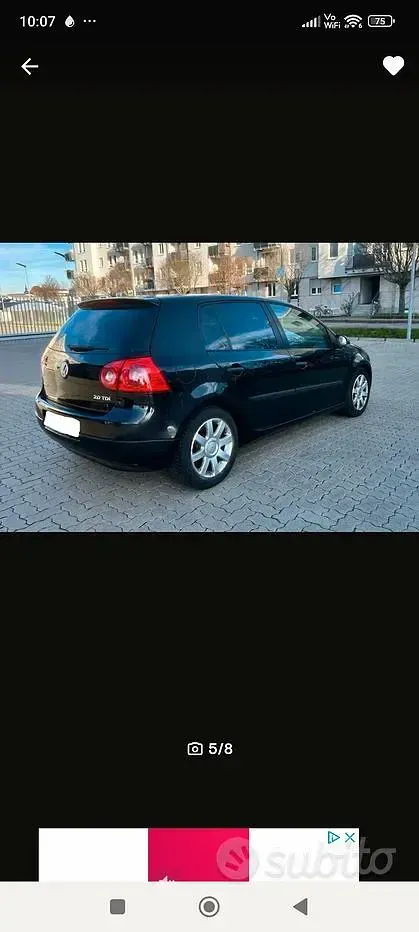 Usata VW Golf IV 140 CV (102 kW) 2004 Nero Berlina