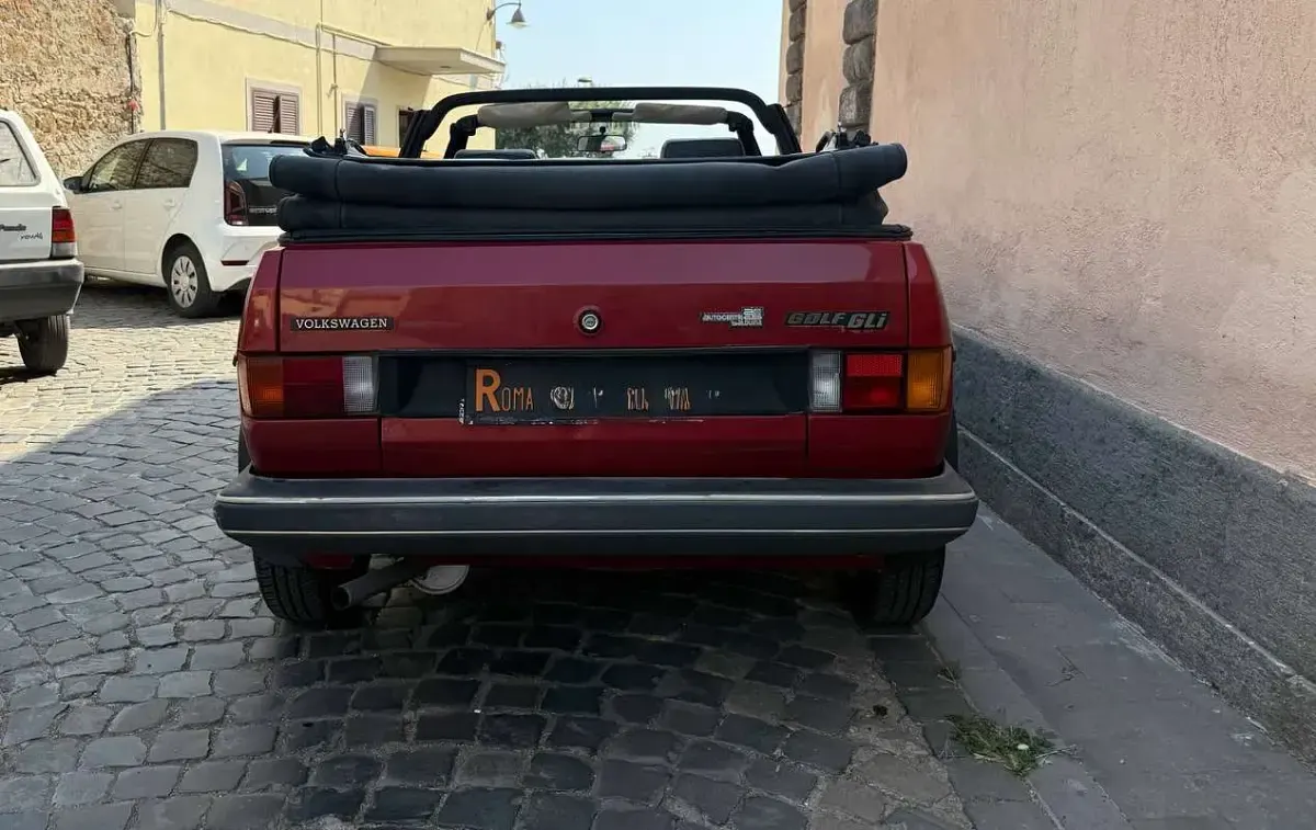Usata VW Golf Cabriolet 110 CV (80 kW) 1982 Rosso Cabrio