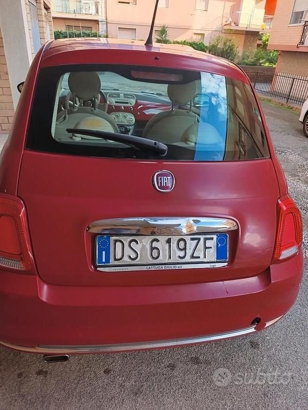 Usata Fiat 500 69 CV (50 kW) 2009 Rosso Utilitaria