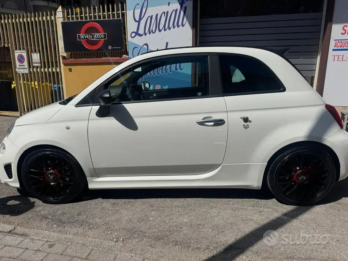 Usata Abarth 595C Turismo 165 CV (121 kW) 2016 Bianco Cabrio