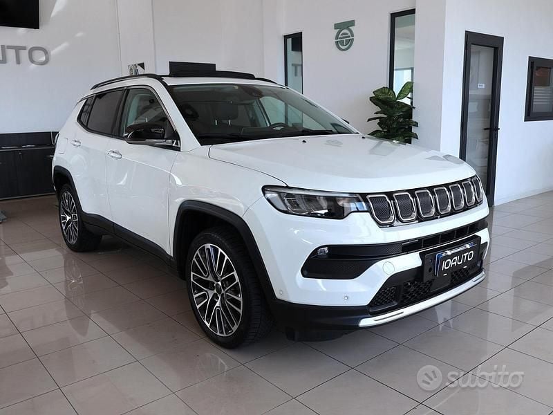Bianco Usata 2021 Jeep Compass Limited SUV | 23.990 € (Cara) - Immagine 1/4