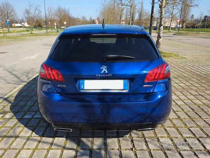 Usata Peugeot 308 GT-line 131 CV (96 kW) 2019 Blu Berlina