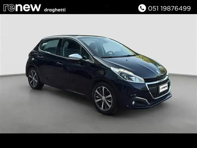 Usata Peugeot 208 Allure 82 CV (60 kW) 2018 Blu scuro Utilitaria