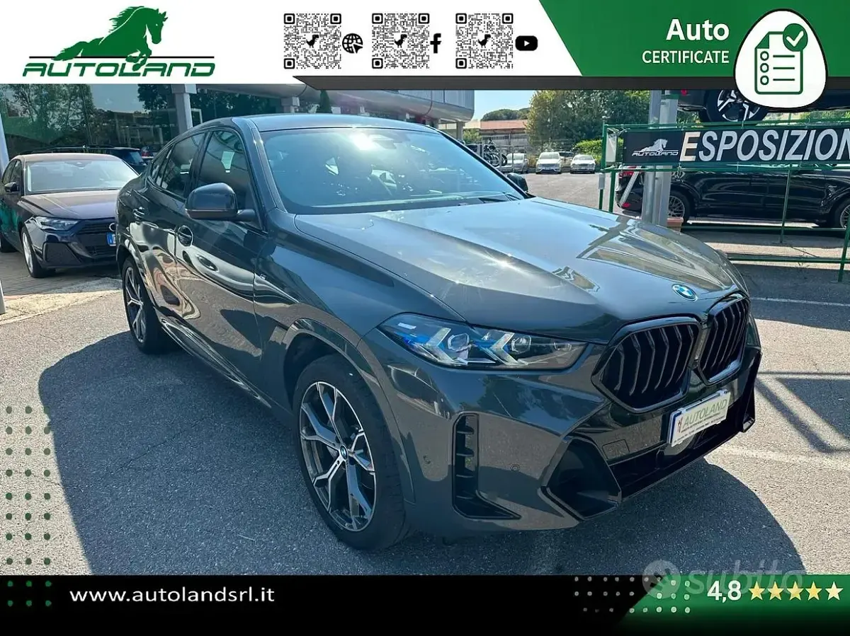 Usata BMW X6 M Sport 298 CV (219 kW) 2024 Grigio dravite metallizzato (b SUV