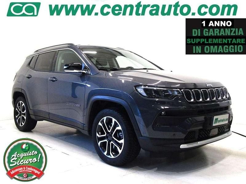 Grigio scuro Usata 2021 Jeep Compass Limited SUV | 21.500 € (Buon prezzo) - Immagine 1/4