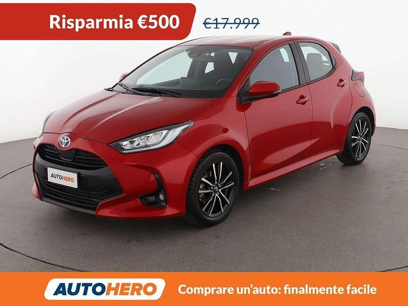Usata Toyota Yaris Hybrid Trend 92 CV (67 kW) 2022 Rosso Utilitaria