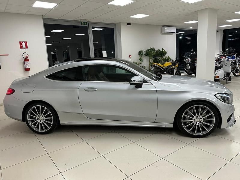 Begagnad Mercedes C250 Premium Plus 204 HK (150 kW) 2016 Silver Sportkupé