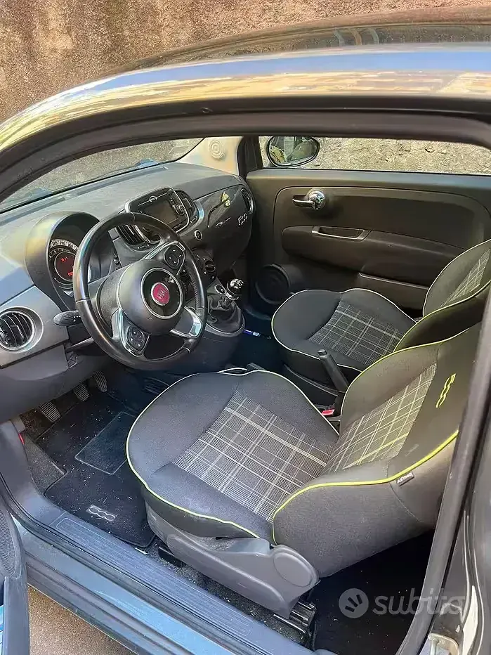 Usata Fiat 500 69 CV (50 kW) 2016 Grigio Berlina