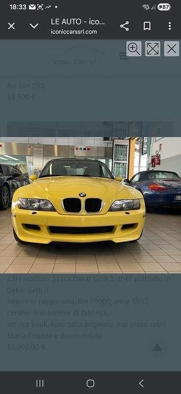 Usata BMW Z3 M 321 CV (236 kW) 1997 Cabrio