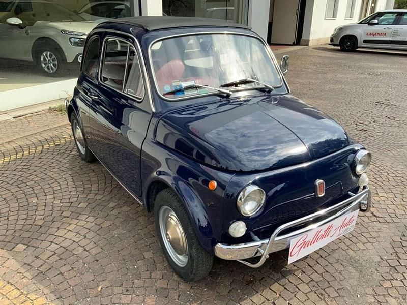 Usata Fiat 500C 18 CV (13 kW) 1970 Blu Cabrio