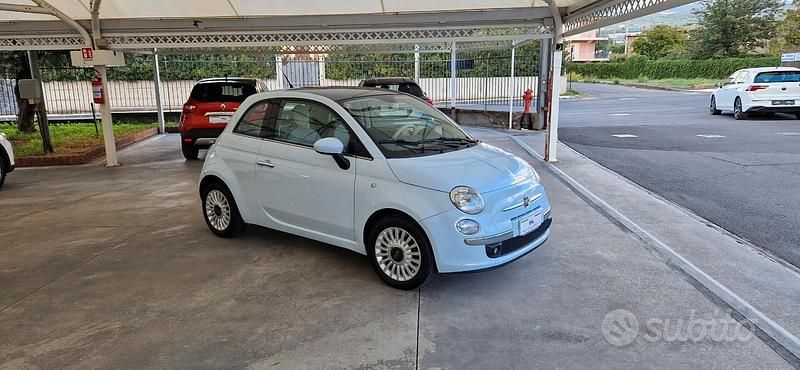 Usata Fiat 500 Lounge 75 CV (55 kW) 2009 Blu Cabrio