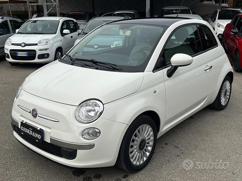 Usata Fiat 500 Lounge 69 CV (50 kW) 2009 Bianco Cabrio
