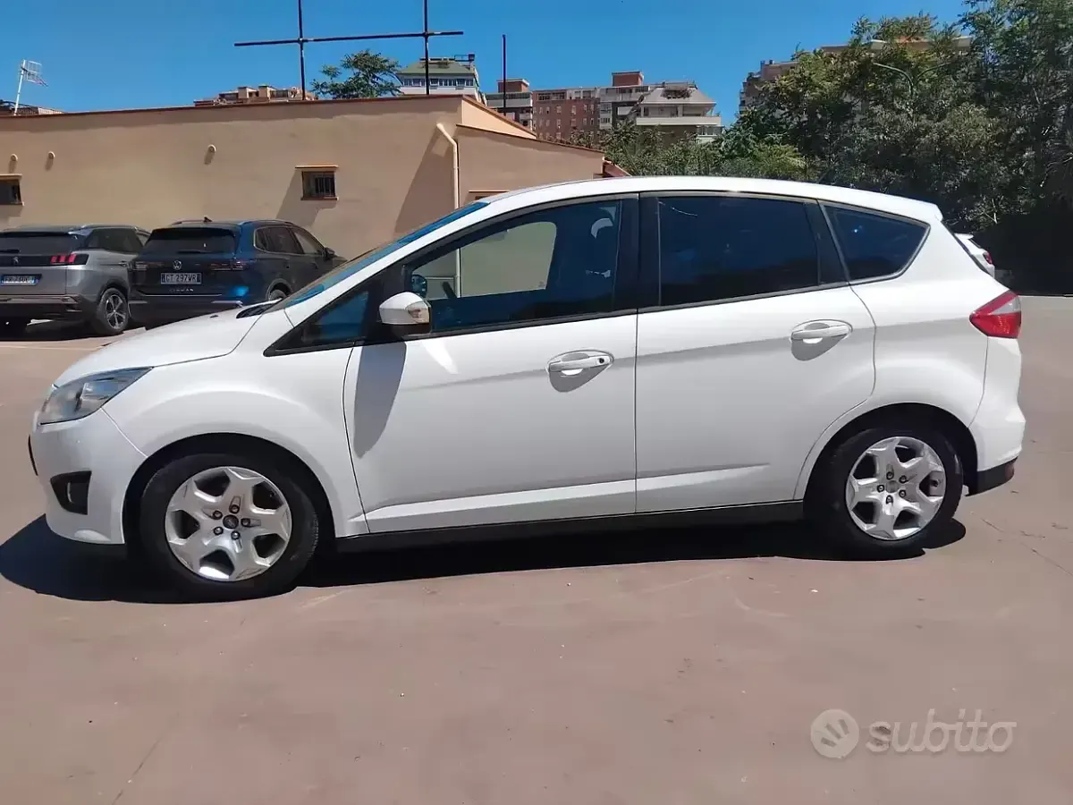 Usata Ford C-MAX Titanium 125 CV (91 kW) 2014 Bianco Monovolume