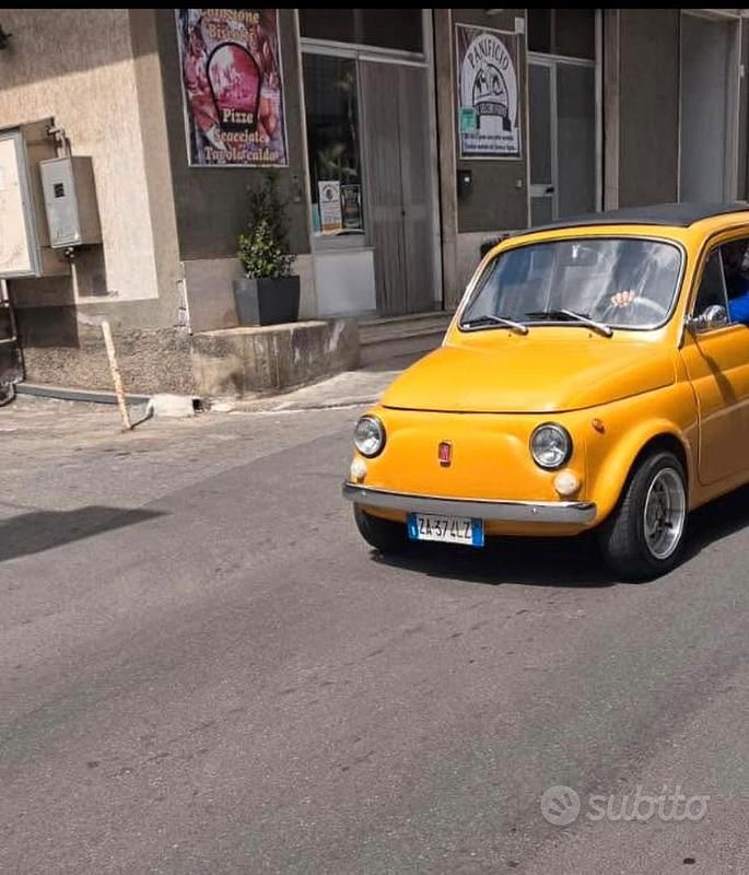 Usata Fiat 500 1970 Giallo Utilitaria