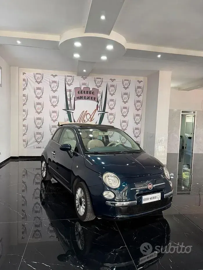 Usata Fiat 500 Lounge 69 CV (50 kW) 2015 Nero Cabrio