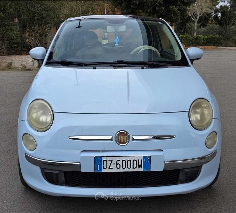 Usata Fiat 500 Lounge 69 CV (50 kW) 2009 Blu Cabrio