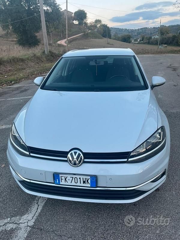 Usata VW Golf VII 115 CV (84 kW) 2017 Bianco Berlina