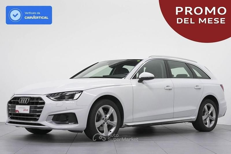 Bianco ghiacciaio metallizzato Usata 2020 Audi A4 S-Line Station wagon | 22.800 € (Molto cara) - Immagine 1/4