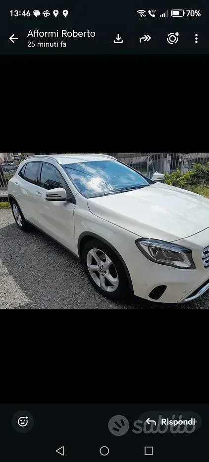 Usata Mercedes GLA180 122 CV (89 kW) 2017 Bianco SUV