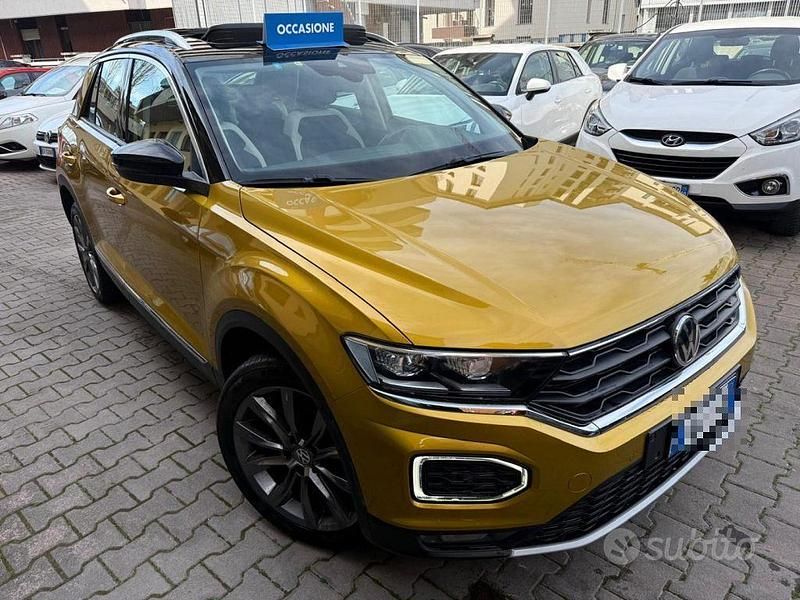 Usata VW T-Roc Advance 150 CV (110 kW) 2019 Giallo SUV