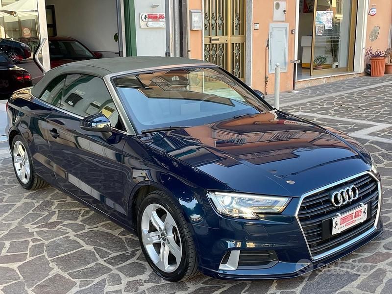 Usata Audi A3 Cabriolet Design 150 CV (110 kW) 2017 Blu Cabrio