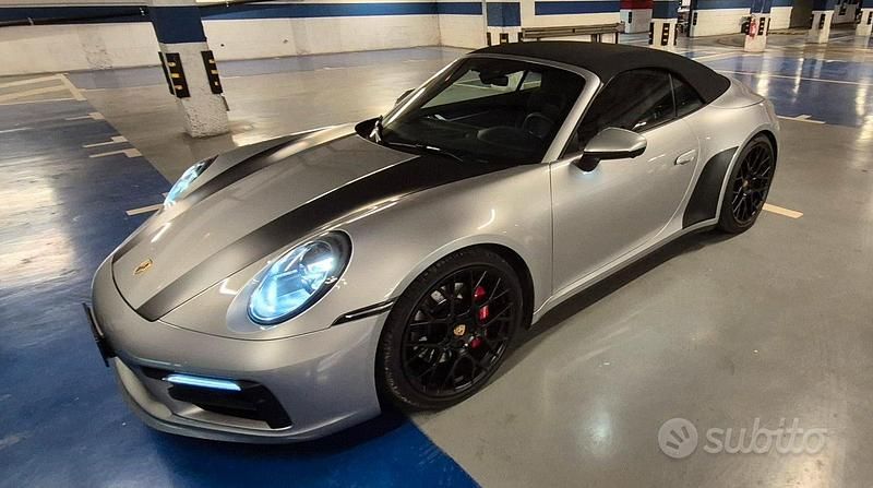 Usata Porsche 992 450 CV (330 kW) 2019 Grigio Cabrio