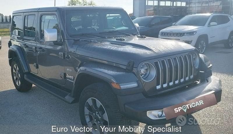 Usata Jeep Wrangler Sahara 272 CV (200 kW) 2020 Grigio SUV