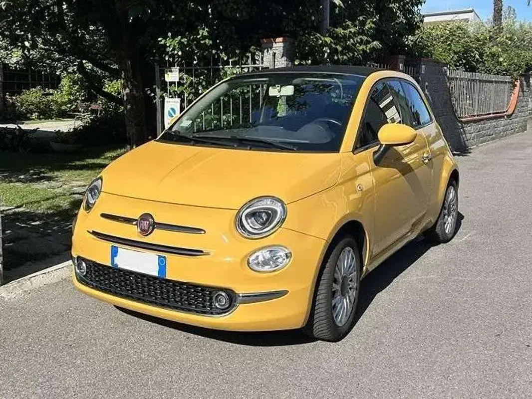 Usata Fiat 500C Lounge 69 CV (50 kW) 2016 Giallo Cabrio