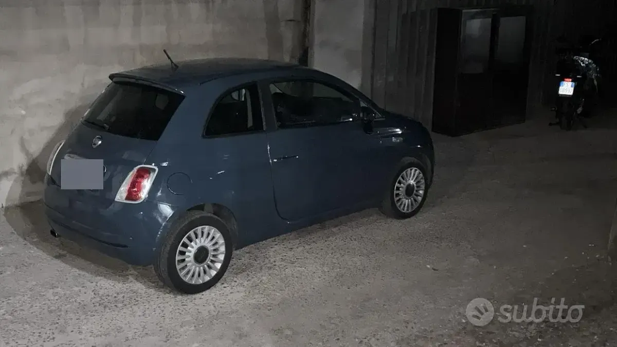 Usata Fiat 500 75 CV (55 kW) 2009 Bluazzurro Cabrio