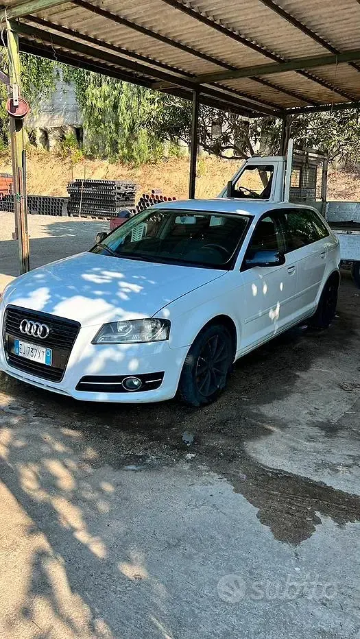 Usata Audi A3 Young 105 CV (77 kW) 2012 Bianco Utilitaria