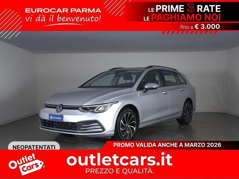 Usata VW Golf VIII Life 110 CV (80 kW) 2023 Reflex silver metallizzato Station wagon