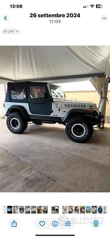 Usata Jeep Wrangler 1991 Bianco SUV