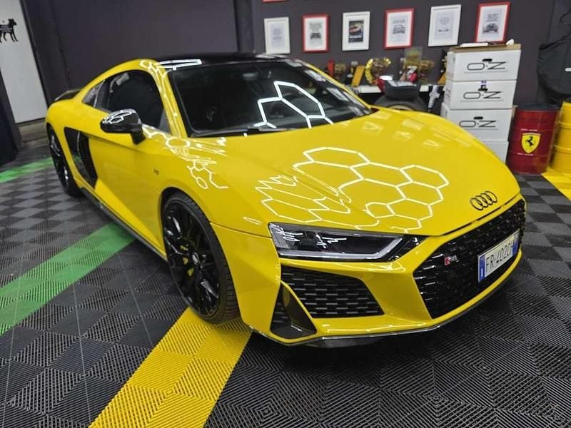Usata Audi R8 Coupé Performance 610 CV (448 kW) 2016 Giallo Coupé