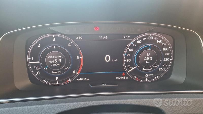 Usata VW Golf VII Highline 116 CV (85 kW) 2018 Grigio Berlina