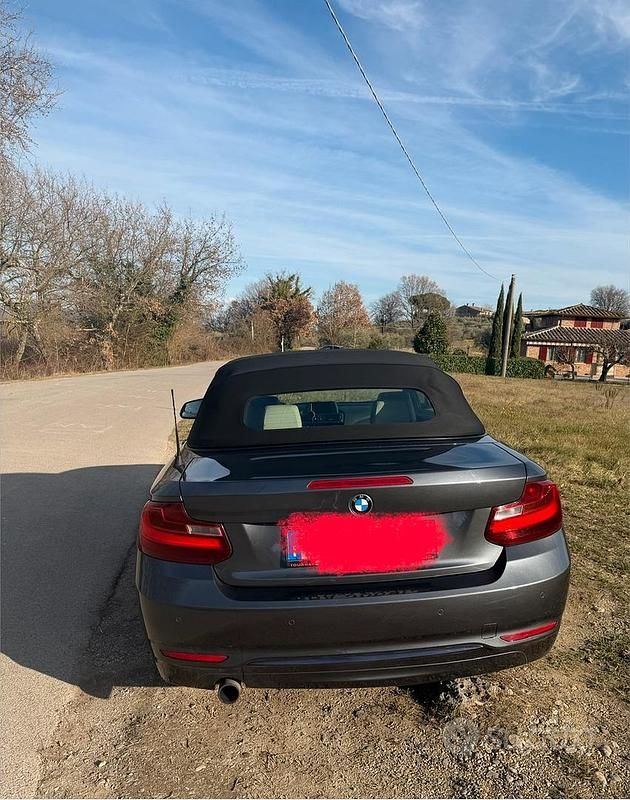 Usata BMW 218 Sport Line 2017 Grigio Cabrio