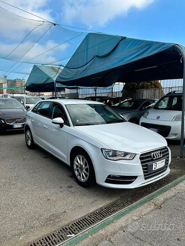 Usata Audi A3 Ambition 110 CV (80 kW) 2015 Bianco Berlina