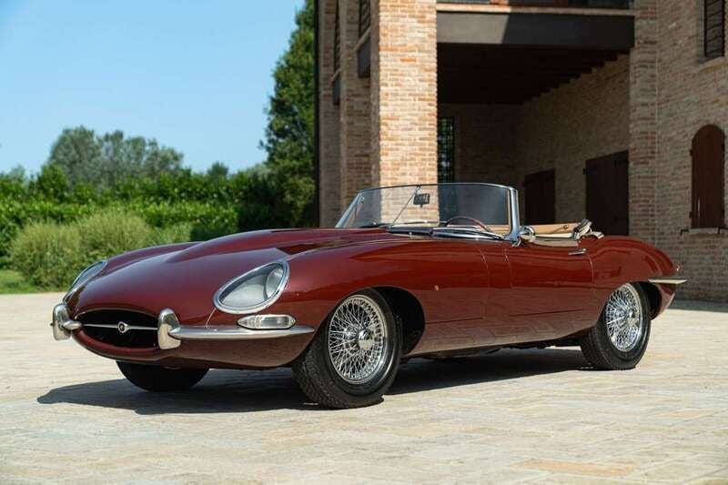 Usata Jaguar E-Type 265 CV (194 kW) 1964 Marrone Cabrio