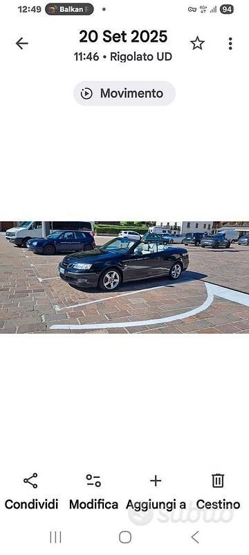 Usata Saab 9-3 Cabriolet 150 CV (110 kW) 2007 Nero Cabrio