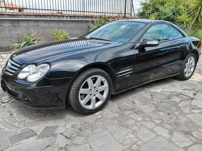 Usata Mercedes SL500 AMG 305 CV (224 kW) 2005 Nero Cabrio