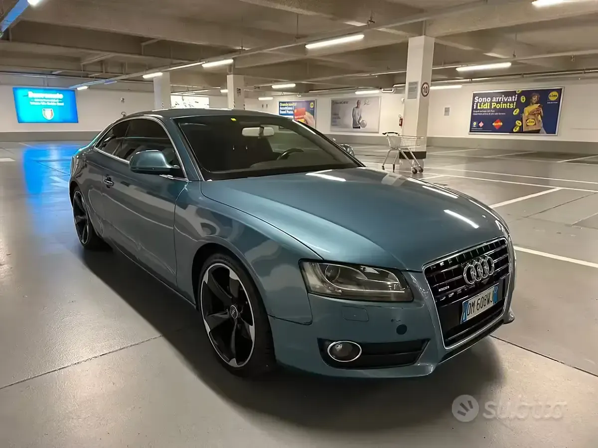 Usata Audi A5 S-Line 239 CV (175 kW) 2009 Blu Coupé