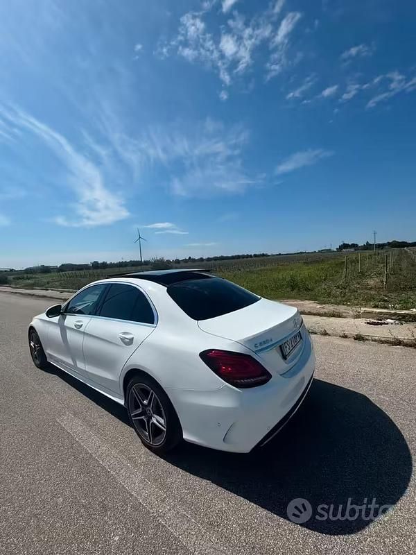 Usata Mercedes C220 2018 Bianco Berlina