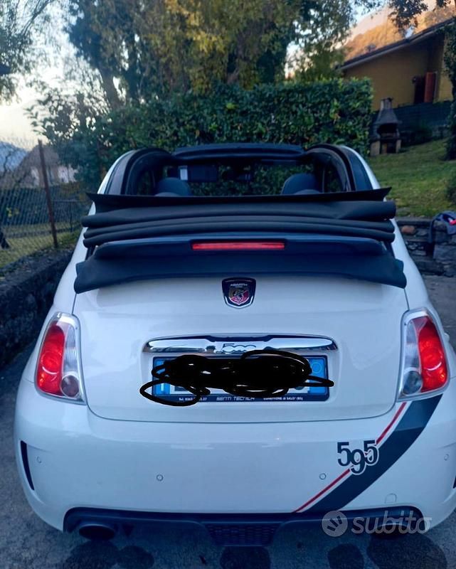 Usata Abarth 500 2015 Bianco Cabrio