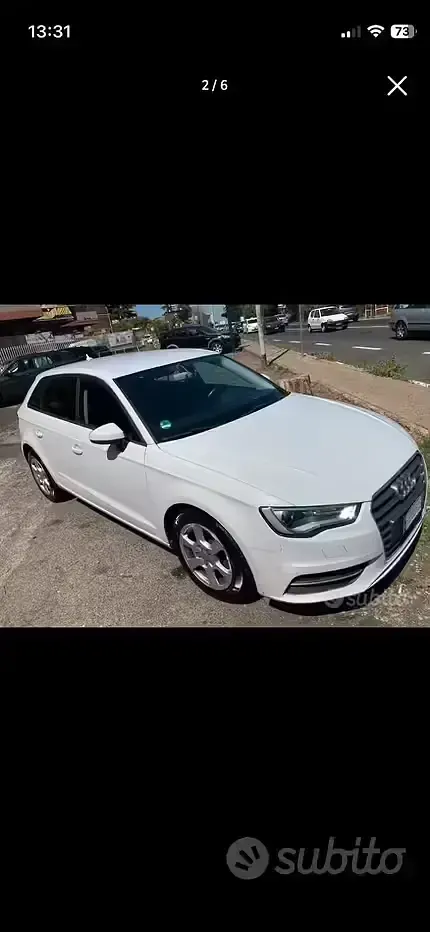 Usata Audi A3 110 CV (80 kW) 2017 Bianco Berlina