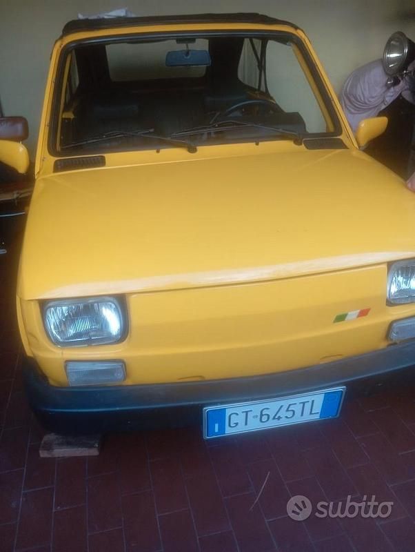 Usata Fiat 126 1990 Giallo Utilitaria