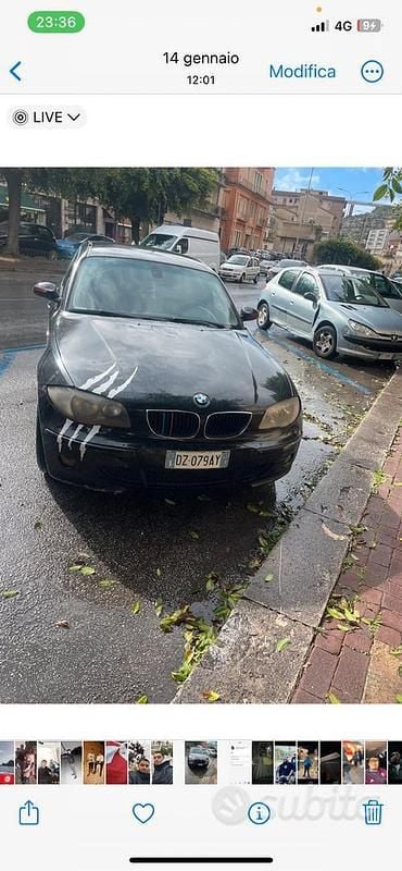 Usata BMW 120 163 CV (119 kW) 2005 Nero Utilitaria